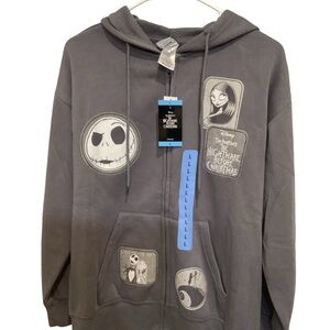 Disney Tim Burton’s The Nightmare Before Christmas Zip-Up Hoodie – Size L